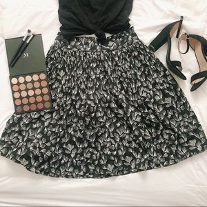 Merona black and white midi-skirt
